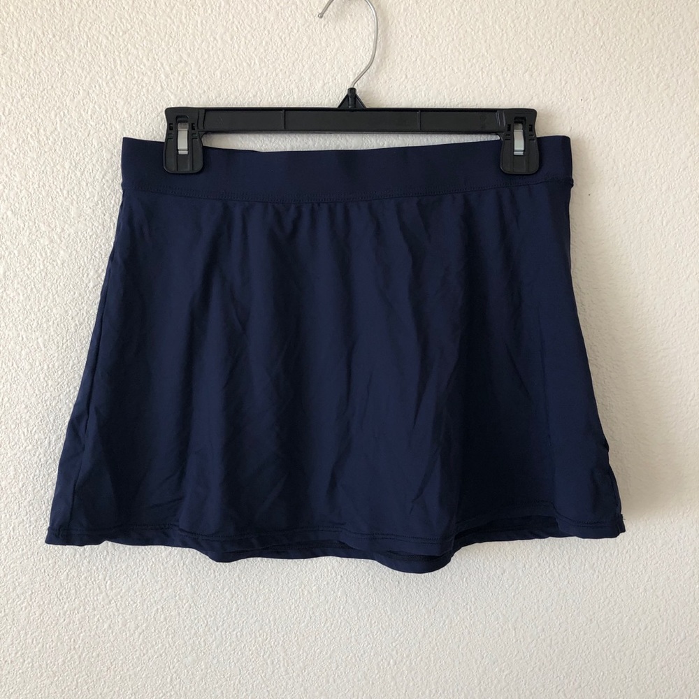 Navy swim skirt